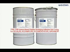 776A 776B Klej elastyczny na bazie rozpuszczalnika o szybkim utwardzaniu dla PET/AL/PE, VMCPP, PE, OPP/VMCPP